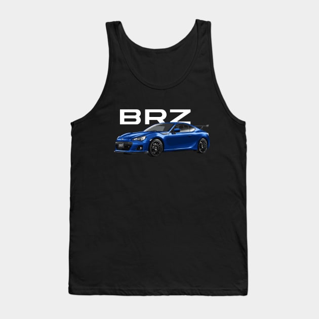 World Rally Blue Pearl BRZ Tank Top by cowtown_cowboy